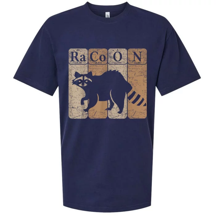 Racoon Periodic Table Chemistry Elements Funny Raccoon Lover Sueded Cloud Jersey T-Shirt