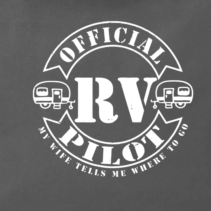 RV Pilot Travel Trailer RV Travel Camping Retirement Wander Zip Tote Bag