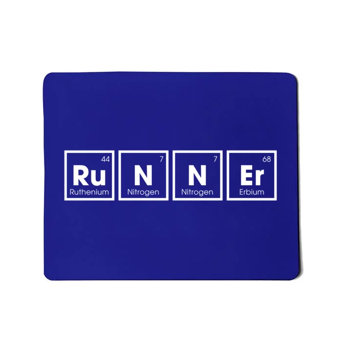 Runner Periodic Table Funny Running Runners Marathon Gift Mousepad