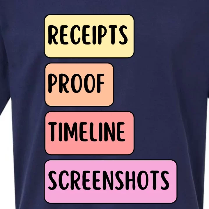 Receipts Proof Timeline Screenshots Sueded Cloud Jersey T-Shirt