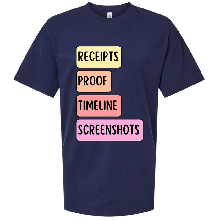 Receipts Proof Timeline Screenshots Sueded Cloud Jersey T-Shirt