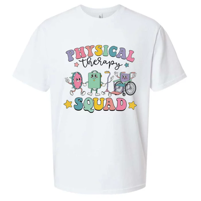 Retro Physical Therapy PT Squad Pediatric Physical Therapist Sueded Cloud Jersey T-Shirt