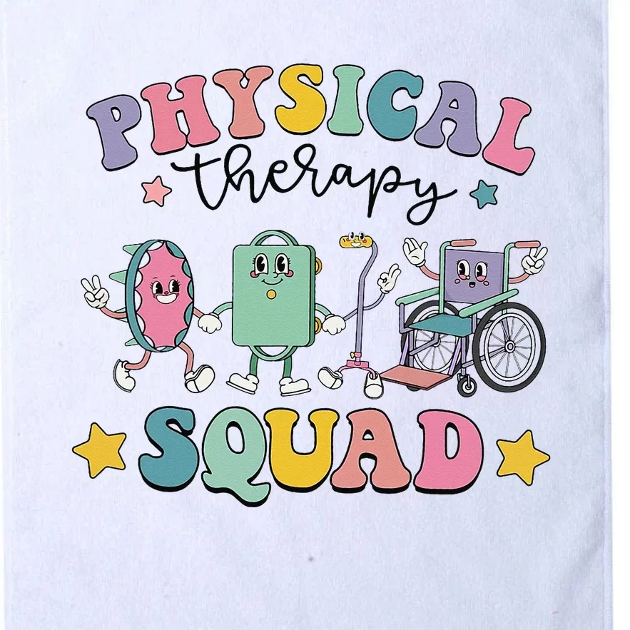 Retro Physical Therapy PT Squad Pediatric Physical Therapist Platinum Collection Golf Towel