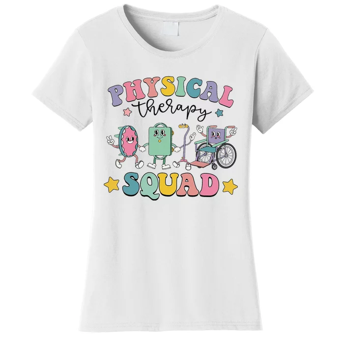 Retro Physical Therapy PT Squad Pediatric Physical Therapist Women's T-Shirt