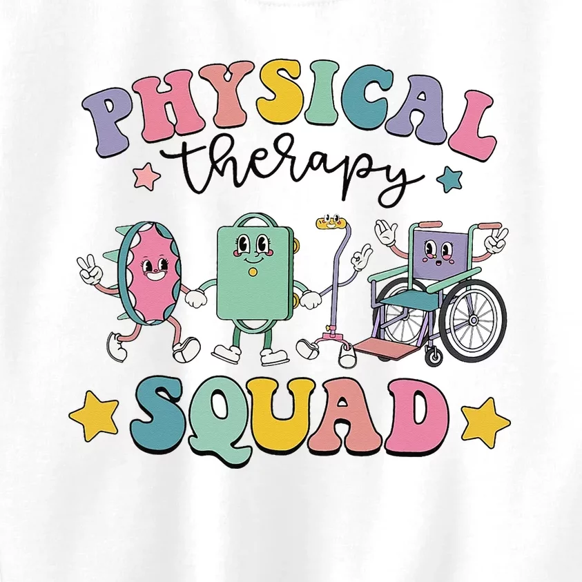 Retro Physical Therapy PT Squad Pediatric Physical Therapist Kids Sweatshirt