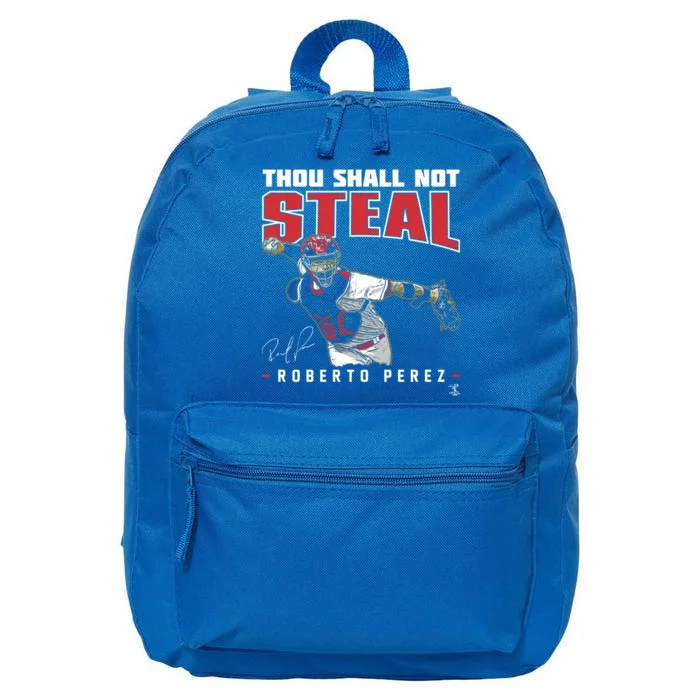 Roberto Perez Thou Shall Not Steal Funny Gift 16 in Basic Backpack