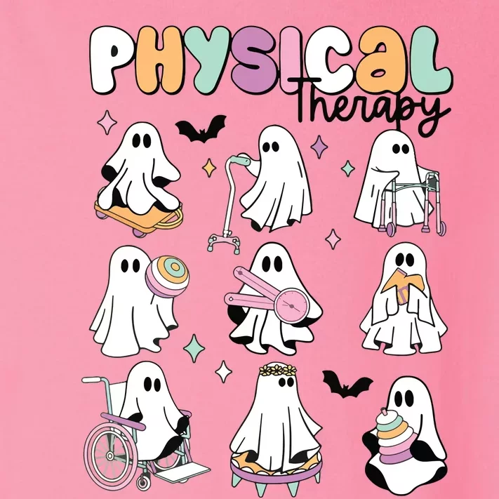 Retro Physical Therapy Halloween Ghosts Spooky PT Toddler Long Sleeve Shirt