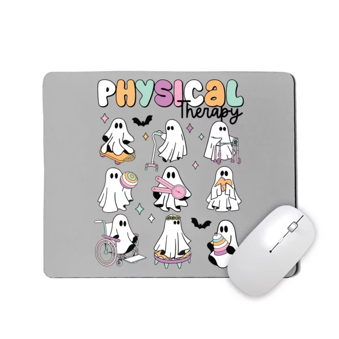 Retro Physical Therapy Halloween Ghosts Spooky PT Mousepad