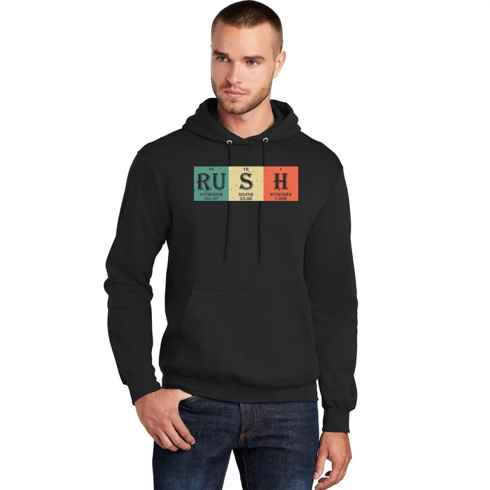 Rush Periodic Table Elements Rush Chemistry Studentfan Gift Hoodie