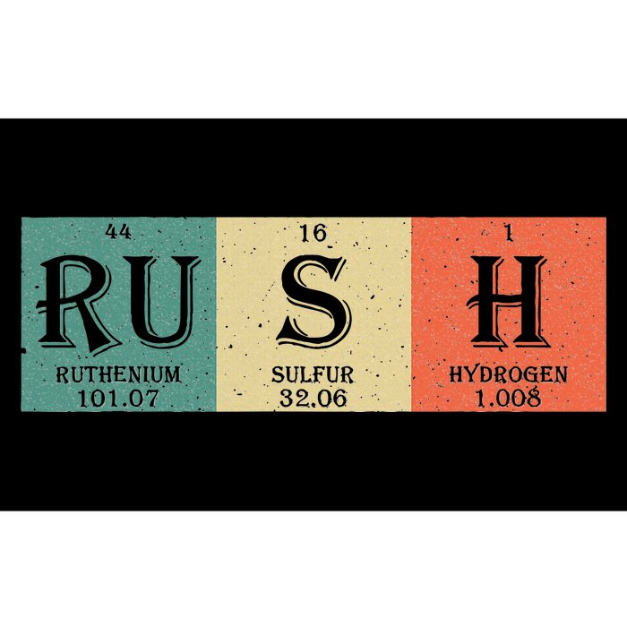 Rush Periodic Table Elements Rush Chemistry Studentfan Gift Bumper Sticker