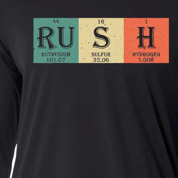 Rush Periodic Table Elements Rush Chemistry Studentfan Gift Cooling Performance Long Sleeve Crew