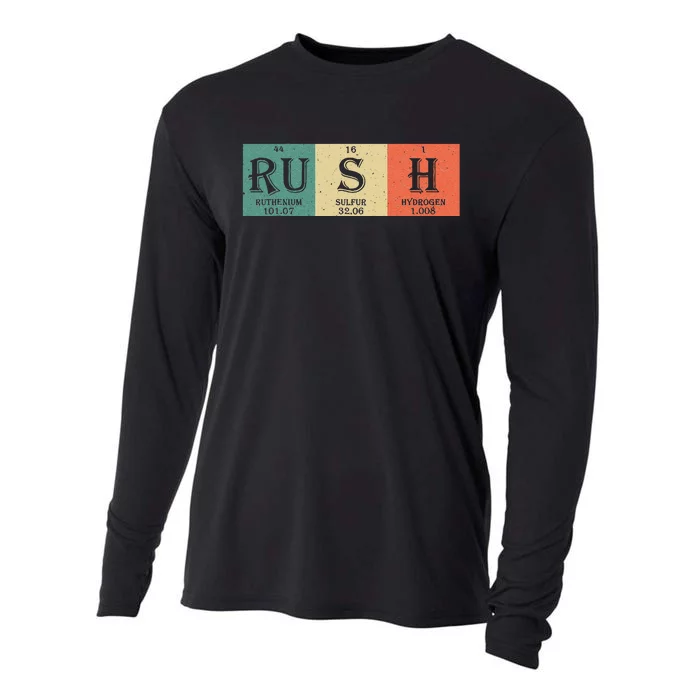 Rush Periodic Table Elements Rush Chemistry Studentfan Gift Cooling Performance Long Sleeve Crew