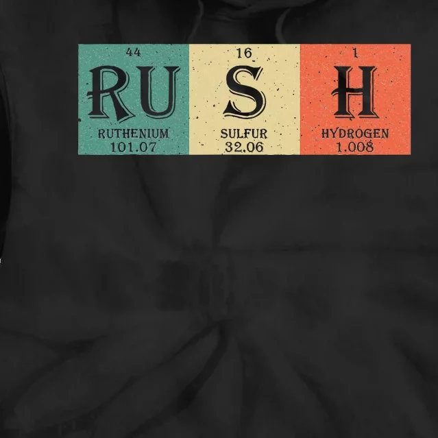 Rush Periodic Table Elements Rush Chemistry Studentfan Gift Tie Dye Hoodie