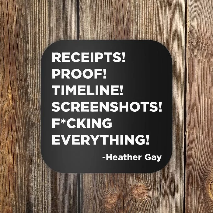 Receipts Proof Timeline Screenshots Everything Heather Gay Coaster