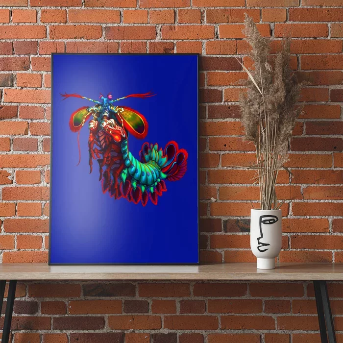 Rainbow Peacock Tis Shrimp Gift Poster