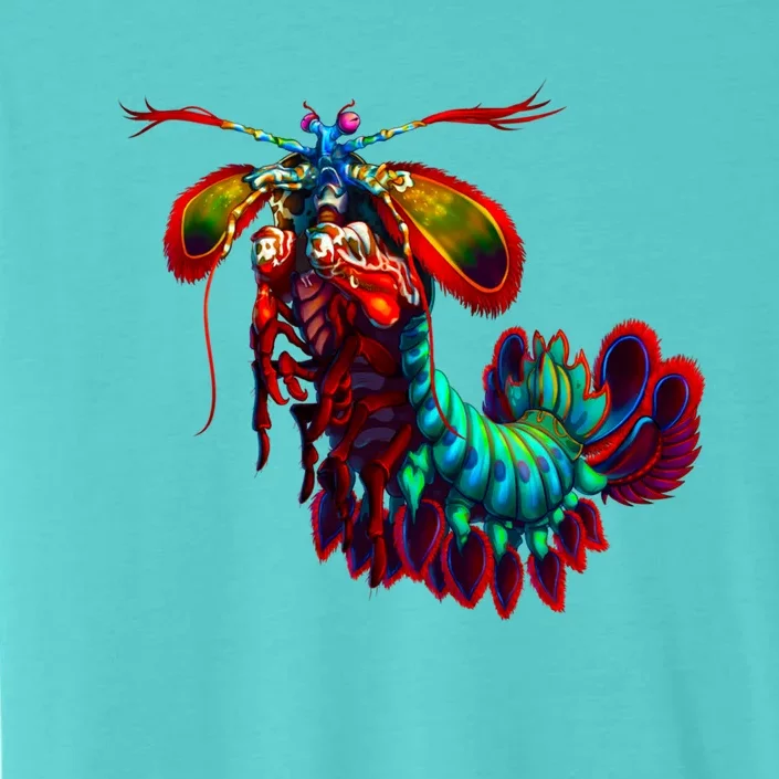 Rainbow Peacock Tis Shrimp Gift ChromaSoft Performance T-Shirt