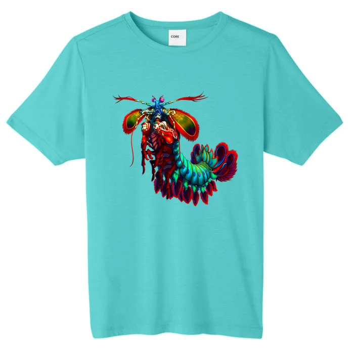 Rainbow Peacock Tis Shrimp Gift ChromaSoft Performance T-Shirt