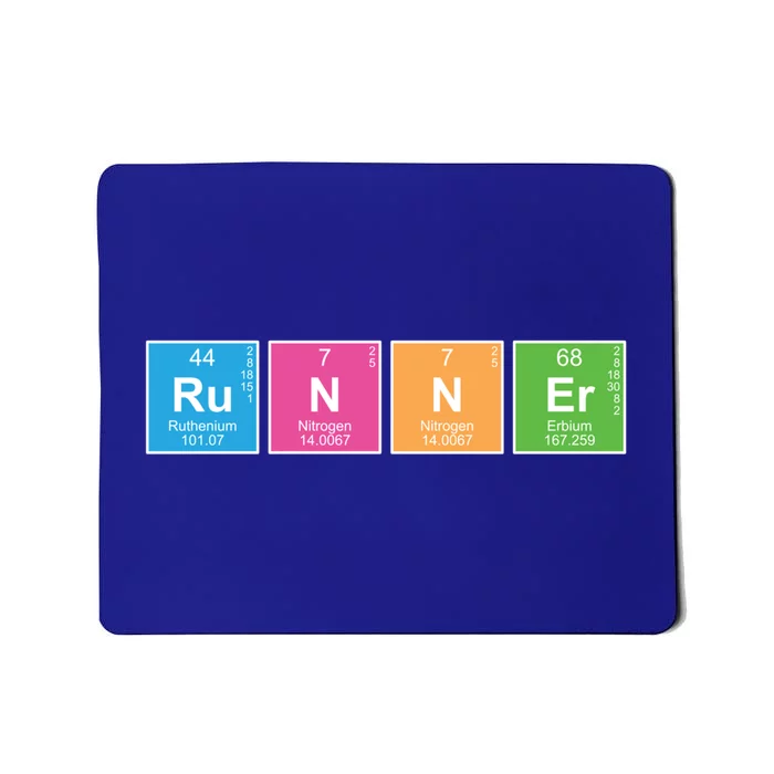 Running Periodic Table Nerd Geek Science Runner Gift Funny Gift Mousepad