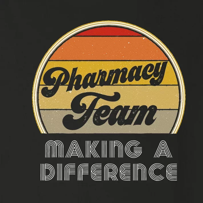 Retro Pharmacy Tech Week Appreciation Making A Difference Toddler Long Sleeve Shirt