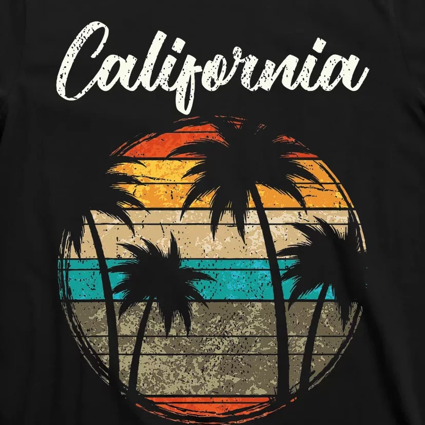 Retro Palm Trees California T-Shirt