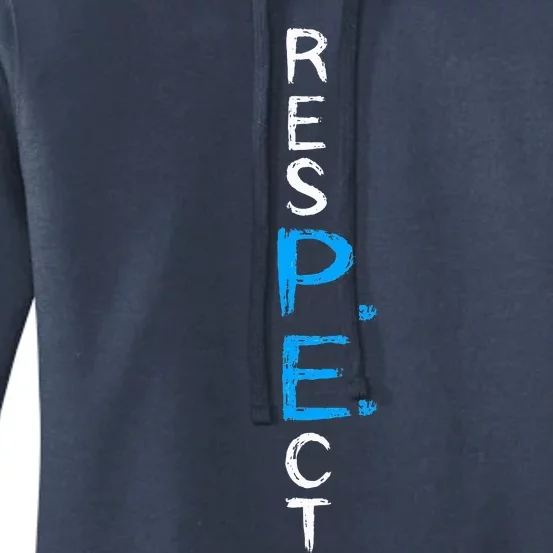 Respect P.E. Teacher Pe Teacher School Fitness Gym Class Women's Pullover Hoodie