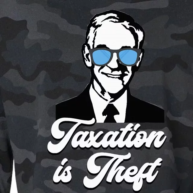 Ron Paul Taxation Is Theft Libertarian Ancap Freedom Liberty Cropped Pullover Crew