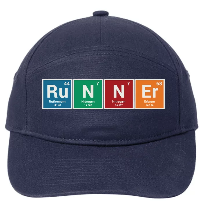 Runners Periodic Table Runner Men Women Tee Gift 7-Panel Snapback Hat