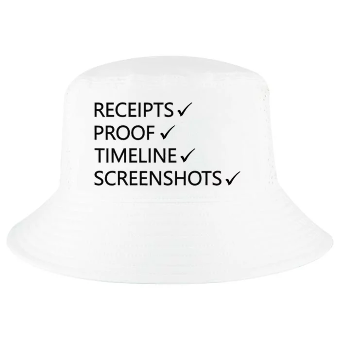 Receipts Proof Timeline Screenshots Cool Comfort Performance Bucket Hat