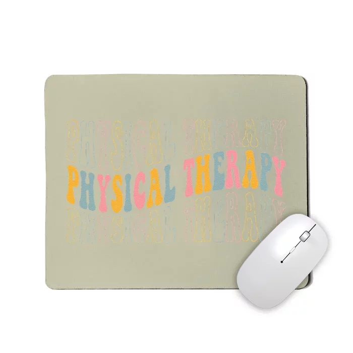 Retro Physical Therapy Appreciation Scrubs Life Nurses Day Mousepad