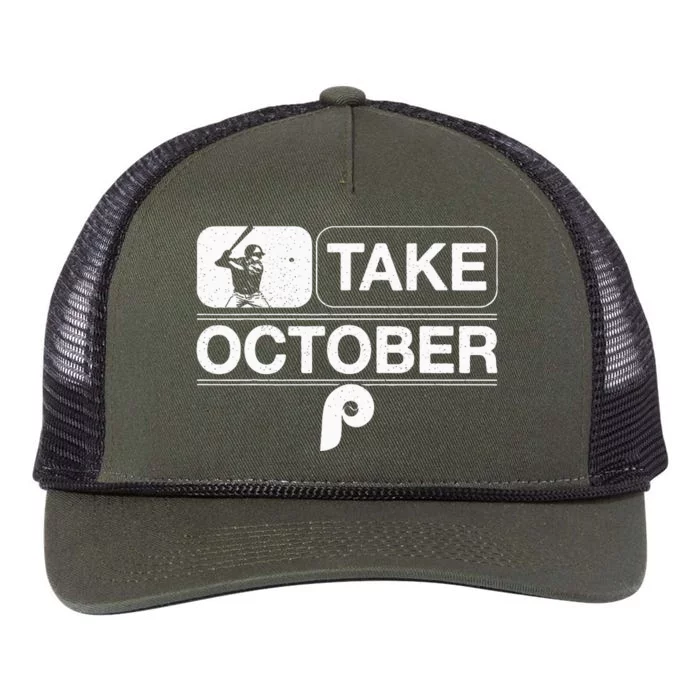 Retro Philly Take October Philadelphia Retro Rope Trucker Hat Cap