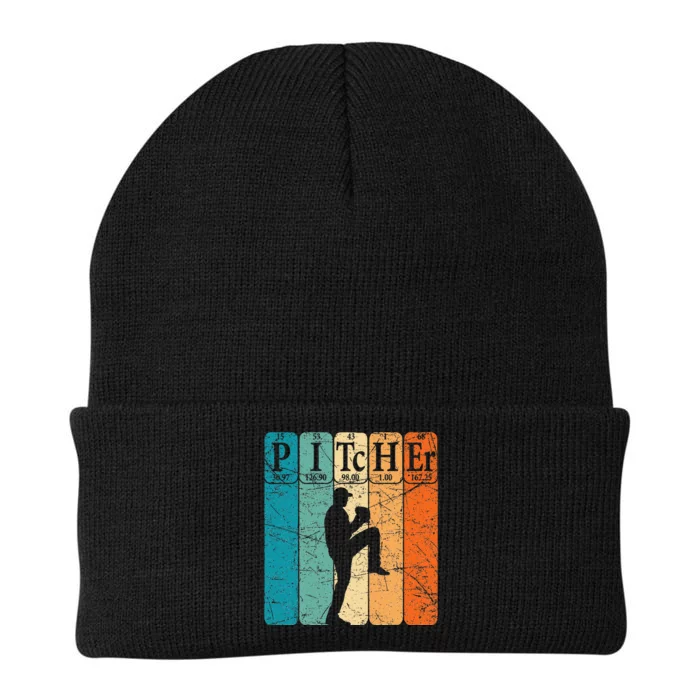 Retro Periodic Table Element Nerd Baseball Catcher Knit Cap Winter Beanie