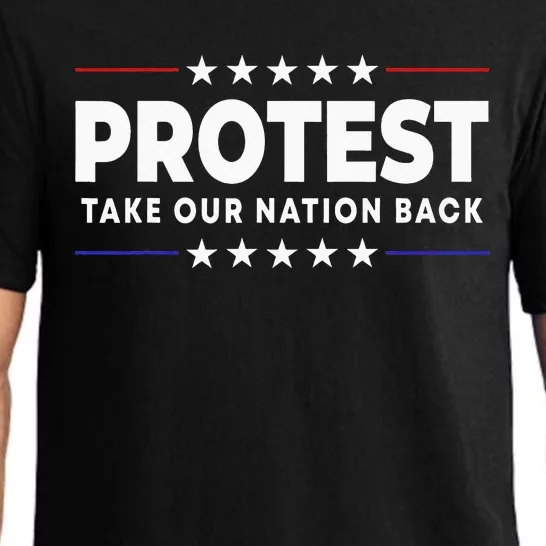 Retro Protest Take Our Nation Back Trump 2024 Pajama Set