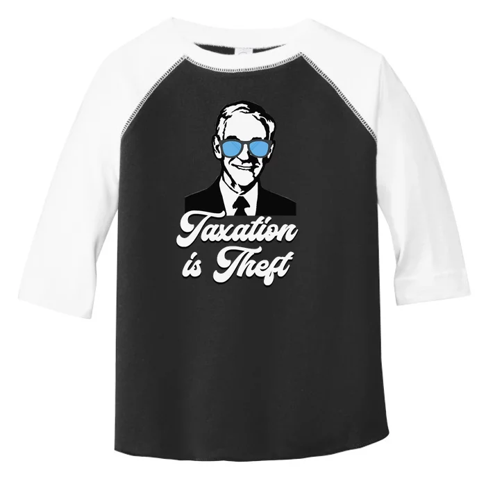 Ron Paul Taxation is Theft Libertarian Ancap Freedom Liberty Toddler Fine Jersey T-Shirt