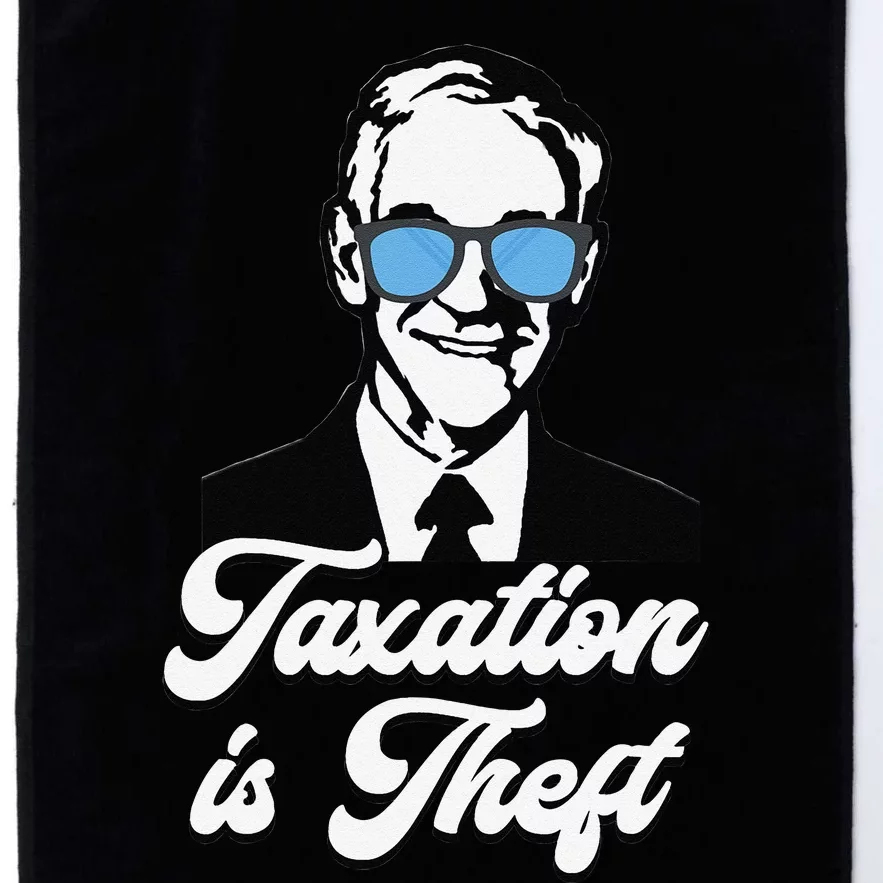 Ron Paul Taxation is Theft Libertarian Ancap Freedom Liberty Platinum Collection Golf Towel