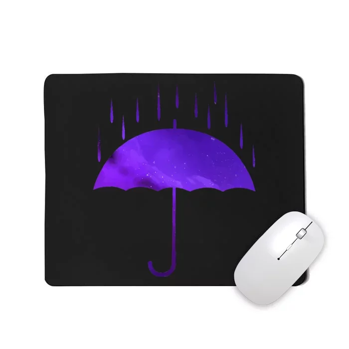 Rain Purple Umbrella Violet Favorite Color Mousepad