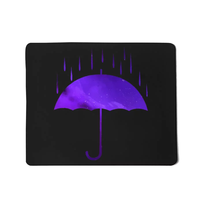 Rain Purple Umbrella Violet Favorite Color Mousepad