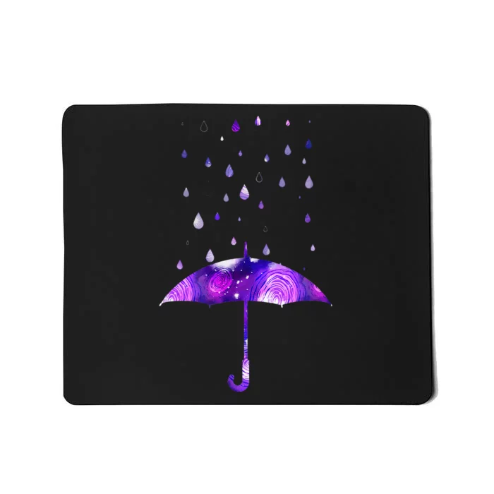 Rain Purple Umbrella For Violet Favorite Color Mousepad