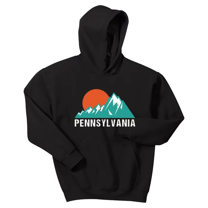 Retro Pennsylvania Usa Funny Kids Hoodie