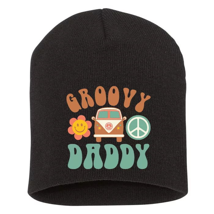 Retro Party Vibes Fun Family Birthday Celebration Short Acrylic Beanie