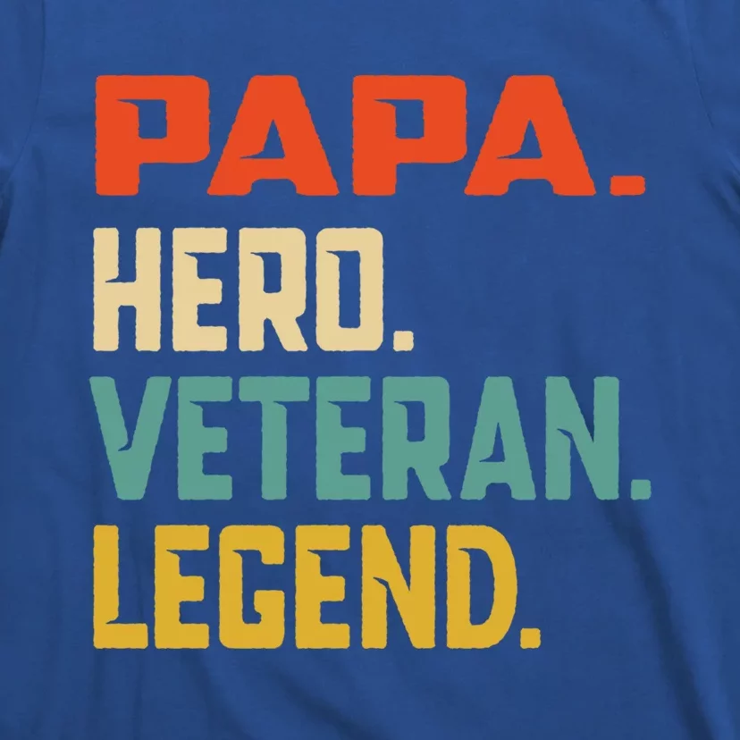 Retro Papa Veteran Legend Great Gift T-Shirt