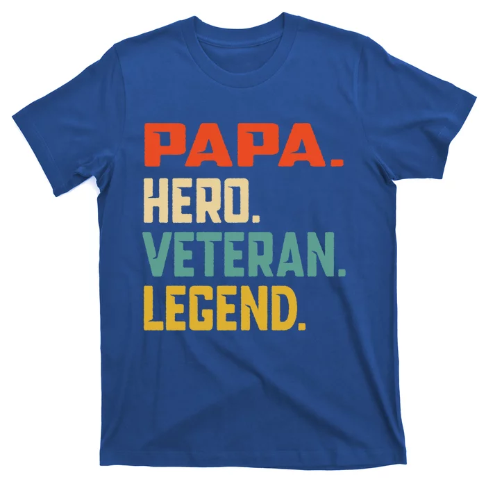 Retro Papa Veteran Legend Great Gift T-Shirt