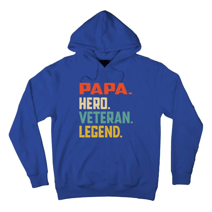 Retro Papa Veteran Legend Great Gift Tall Hoodie