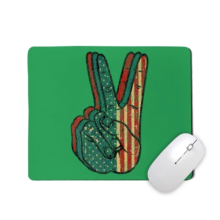 Retro Peace Vintage 60S 70S Hippie Gift Mousepad