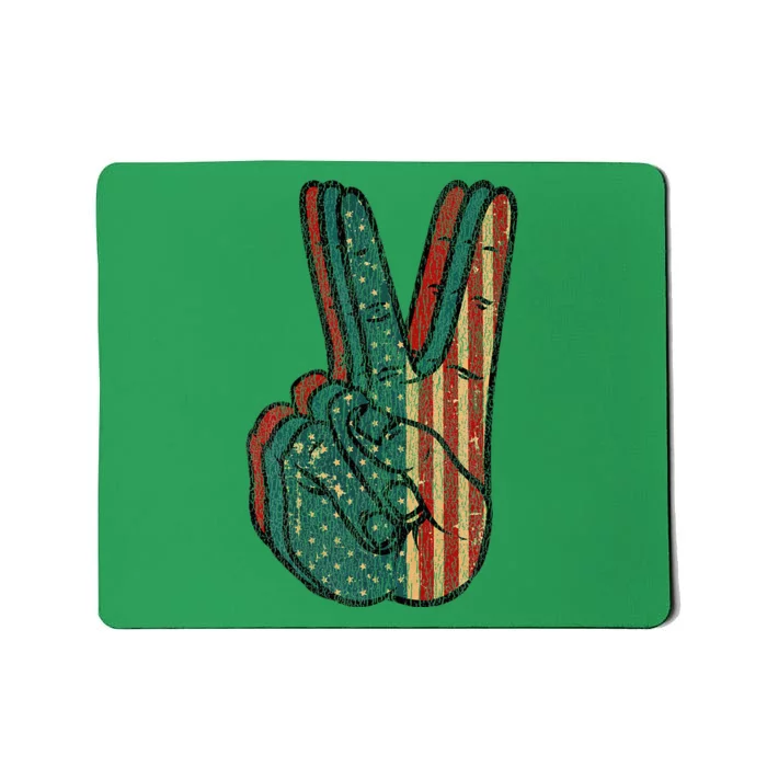 Retro Peace Vintage 60S 70S Hippie Gift Mousepad