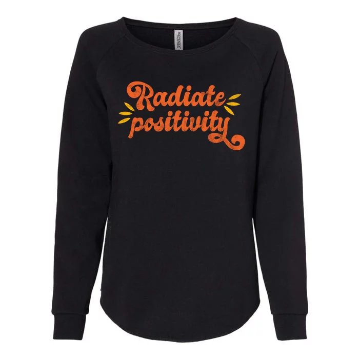 Radiate Positivity Vintage Womens California Wash Sweatshirt