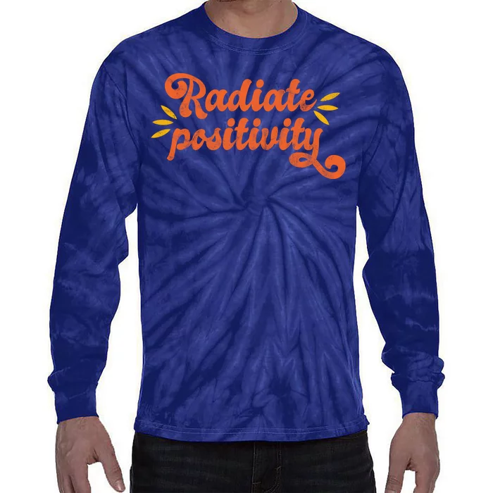 Radiate Positivity Vintage Tie-Dye Long Sleeve Shirt