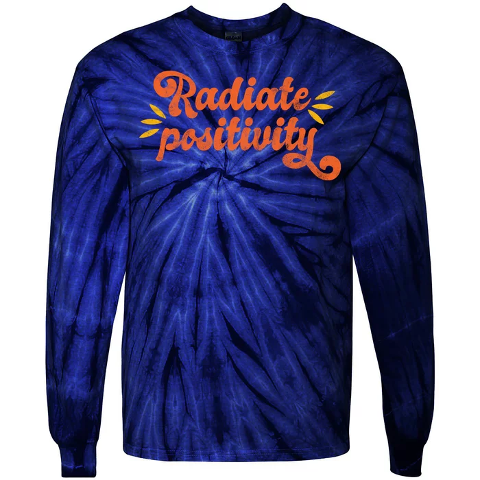 Radiate Positivity Vintage Tie-Dye Long Sleeve Shirt