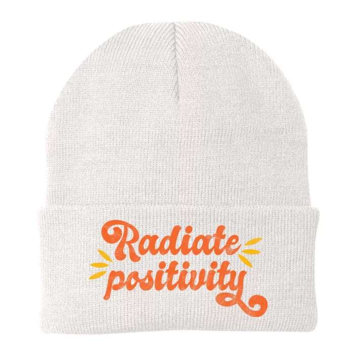 Radiate Positivity Vintage Knit Cap Winter Beanie