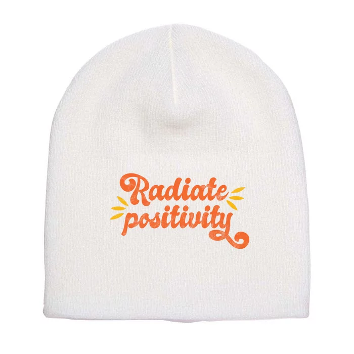 Radiate Positivity Vintage Short Acrylic Beanie