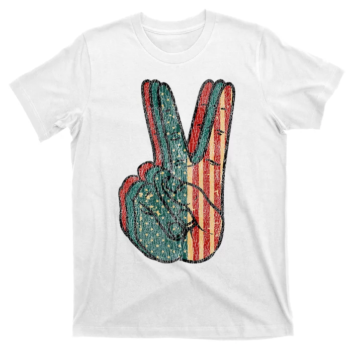 Retro Peace Vintage 60s 70s Hippie T-Shirt